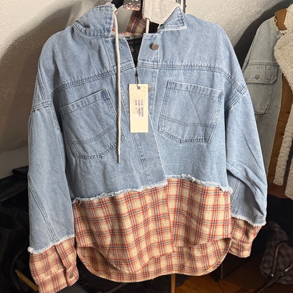 Dance & Marvel Jackets & Blazers - Dance & Marvel Blue and Red Plaid Jacket